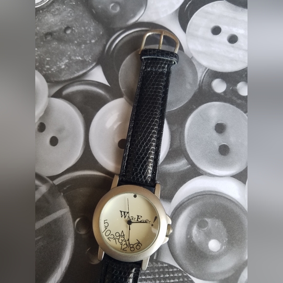 Vintage 90s Whatever! Water Resistant Stainless Steel Watch⌚ - Picture 4 of 13